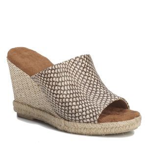 Ros Hommerson Women's Kinsley High Heel Wedge Sandals, Tan, 7.5 X-Wide